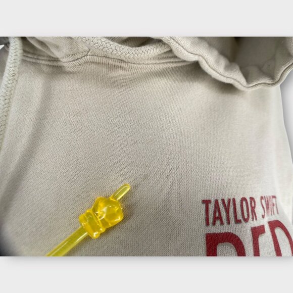 Taylor Swift RED TV Taylors Version Oversized Sweatshirt Beige Hoodie XS - Picture 8 of 11